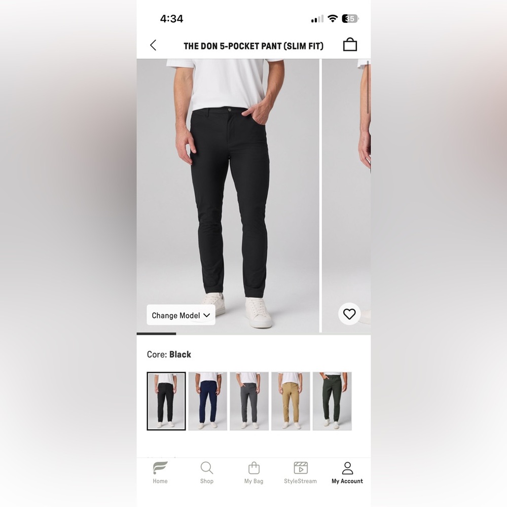 Fabletics Don Slim Pants (34x30)